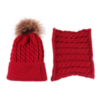 Bonnet Cache Cou Bébé Rouge