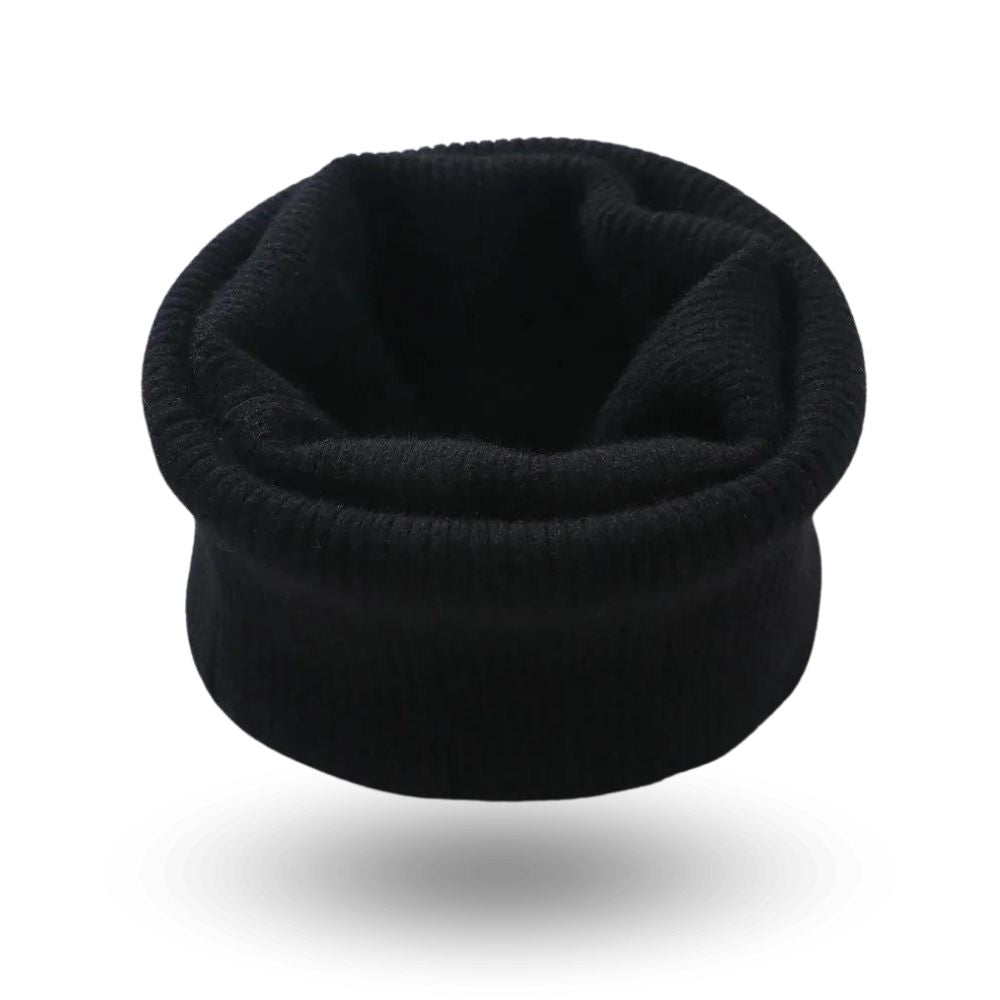 Cache-Cou Laine Homme Noir