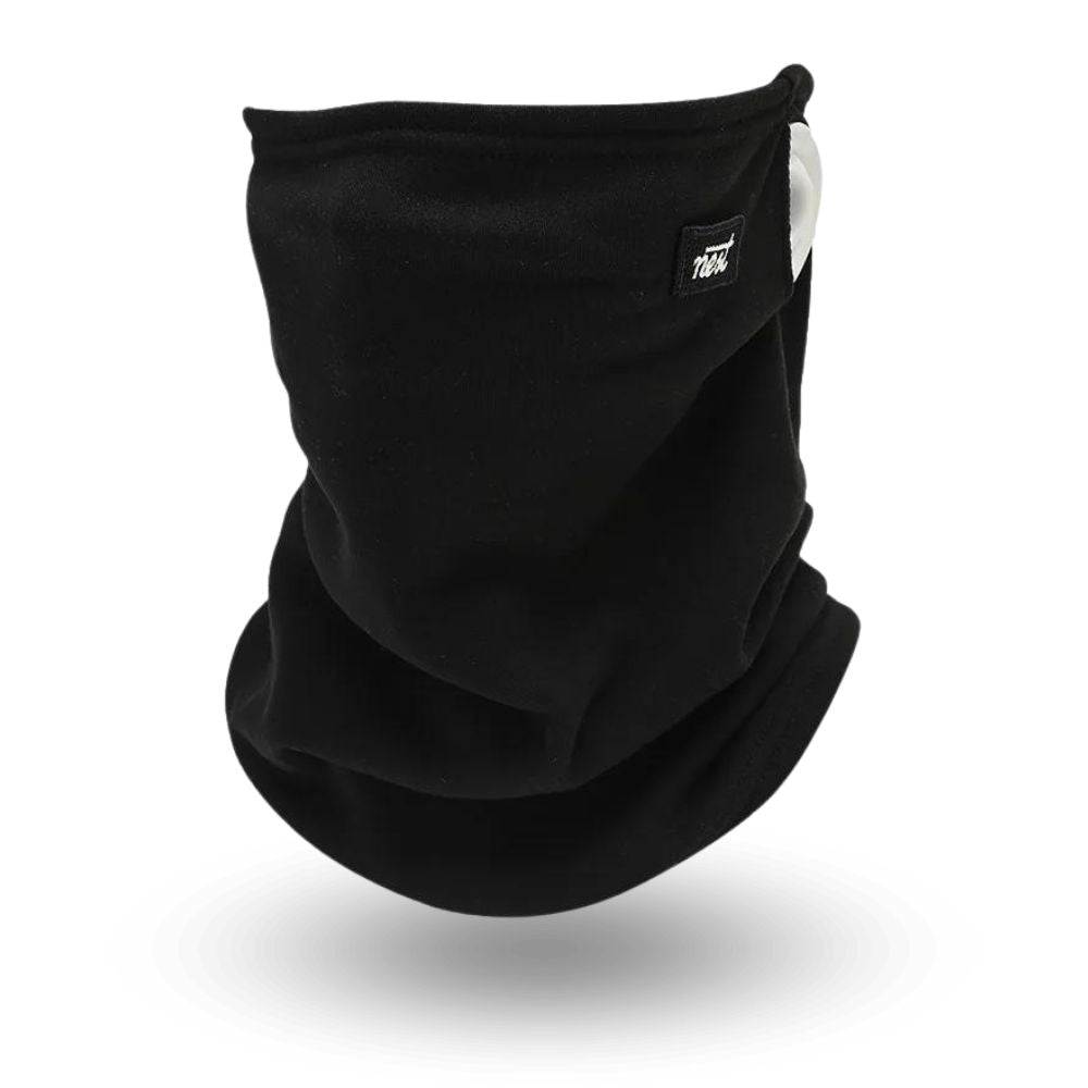 Cache Cou Polaire Moto Noir