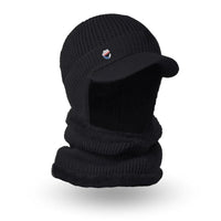 Cagoule à Casquette d'Hiver Noir