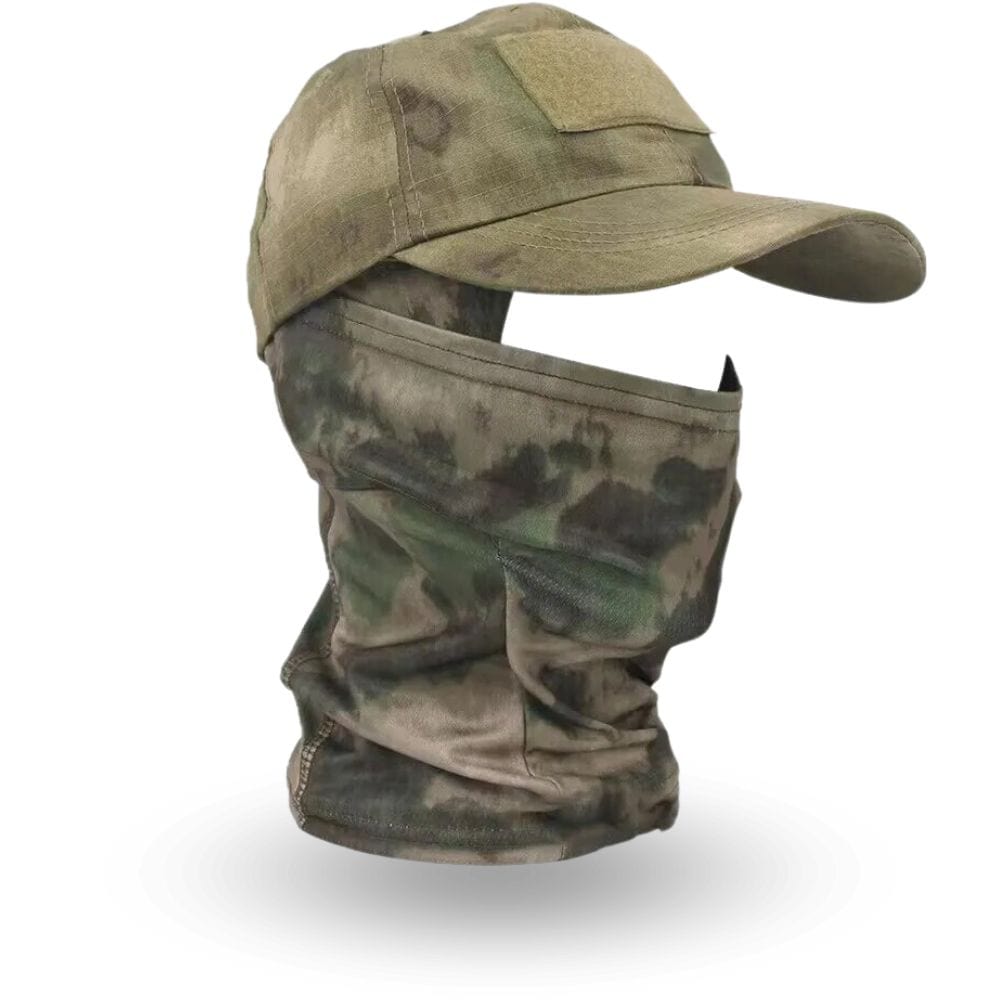 Cagoule Casquette Chasse Vert Camo