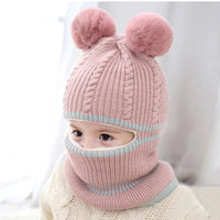 Cagoule Chaude Enfant Rose