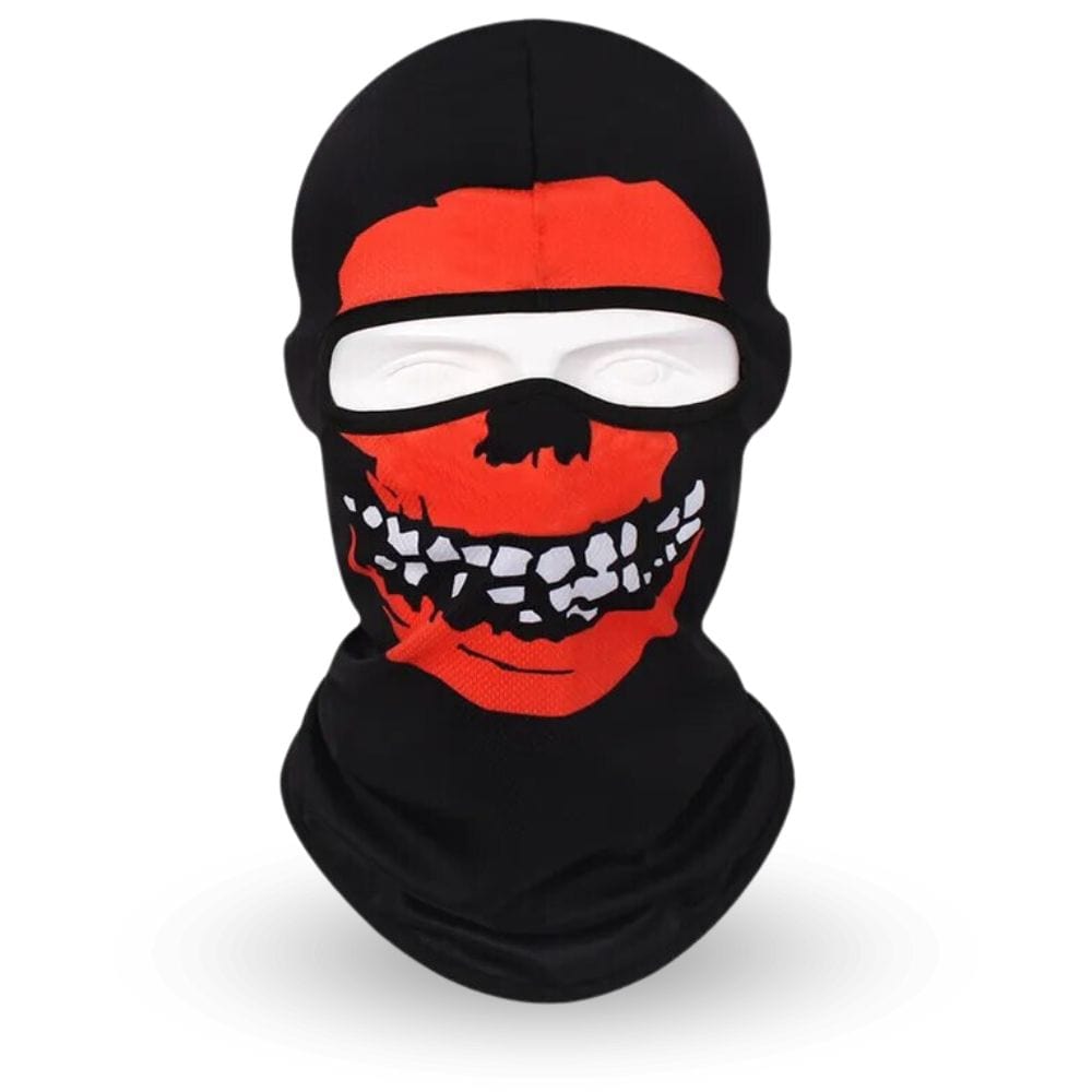 Cagoule Moto Crane Red Skull