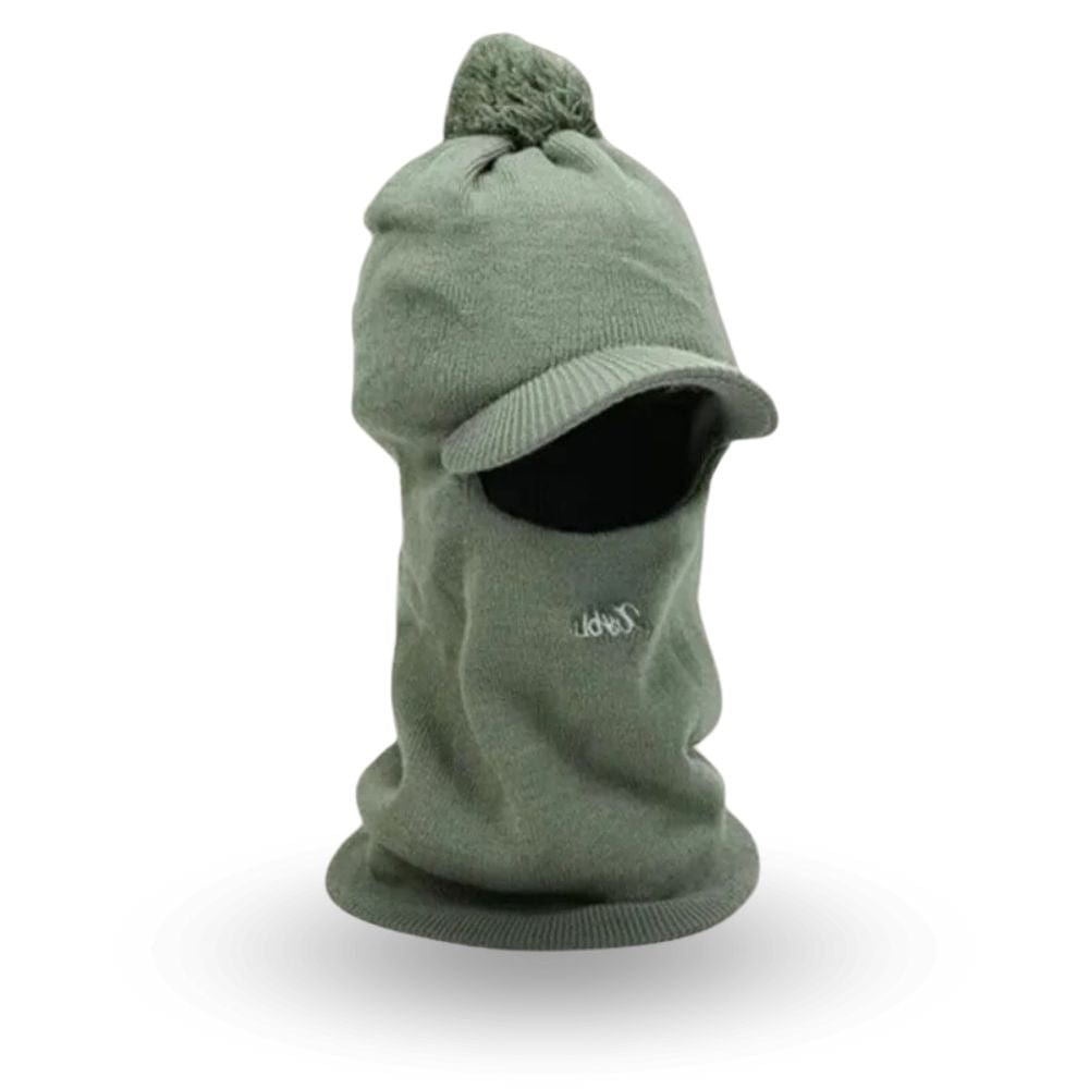 Cagoule Pompon Vert Sauge
