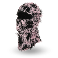 Cagoule Stylé Noir et Rose Rose
