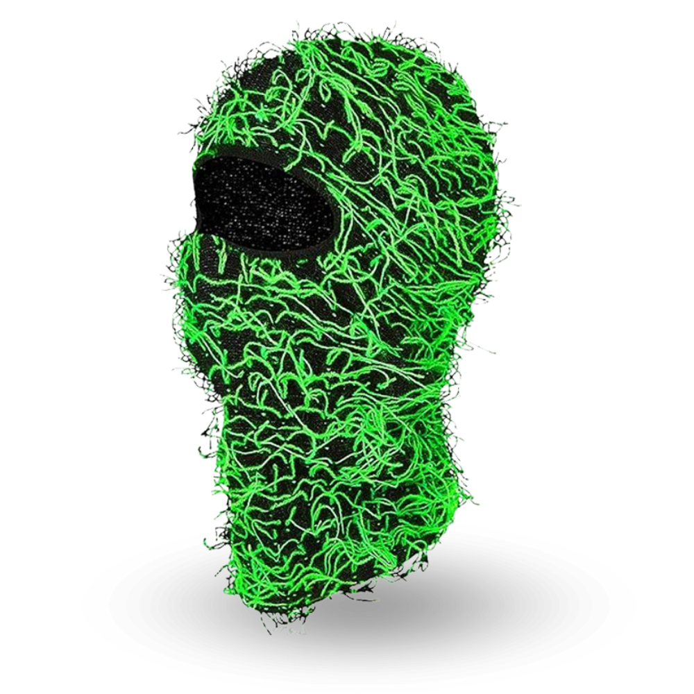 Cagoule Stylé Noir et Vert Fluo Vert Fluo