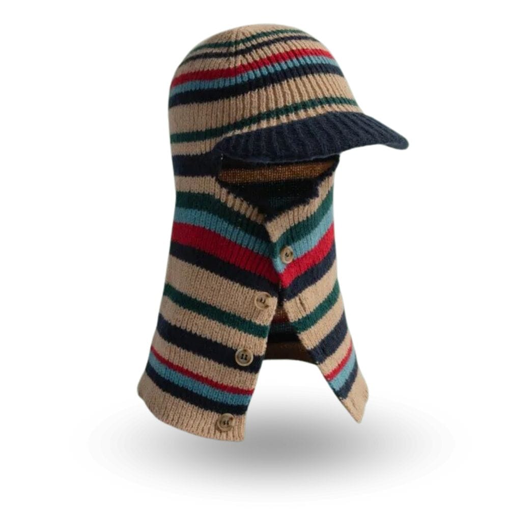 Casquette Cagoule Visière Kaki