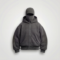 Sweat Cagoule Gris Foncé Gris Foncé / S